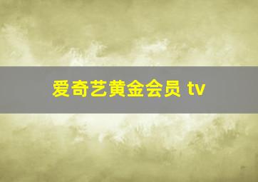 爱奇艺黄金会员 tv